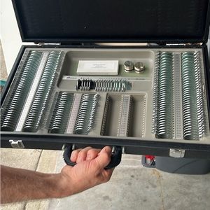 104 Trial Lens Set Metal Rim Aluminum Case Free Trial Frame